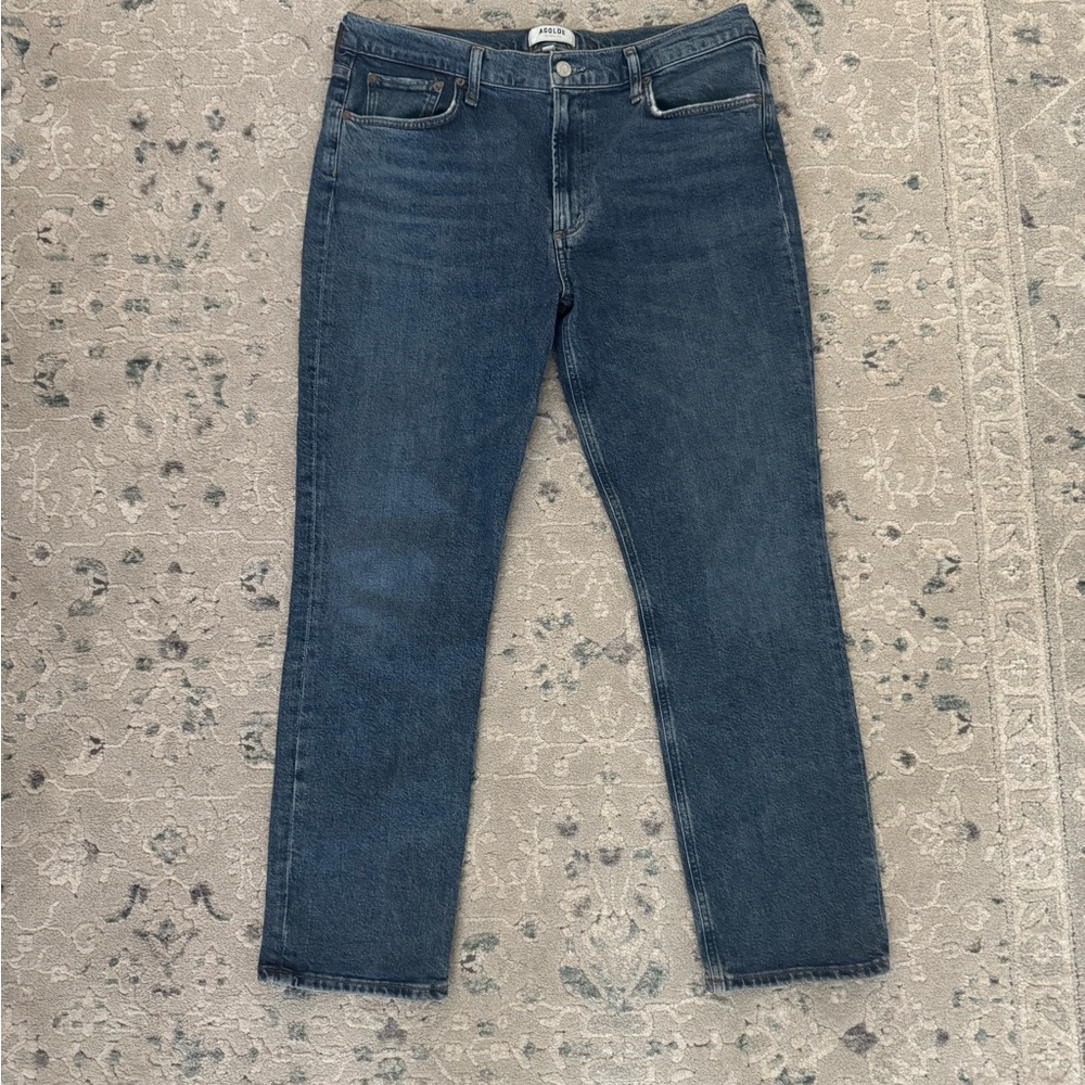 Agolde woman’s Dark Blue Straight Jeans